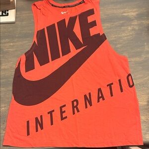 Nike Red Graphic Tank Top